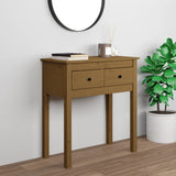 Console Table Honey Brown 70x35x75 cm Solid Wood Pine 814612