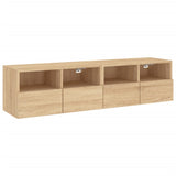 TV Wall Cabinets 2 pcs Sonoma Oak 60x30x30 cm Engineered Wood 836859