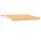 Retractable Awning Sand 3.5 x 2 m Polyester and Aluminium 3425689