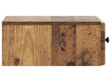 Wall-Mounted Bedside Cabinet 2 pcs Old Wood 34.5 x 33 x 20 cm 899122