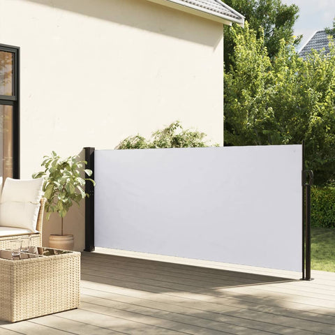 ZNTS Retractable Side Awning White 100x500 cm 4004391