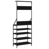 Clothes Rack Black Engineered wood, metal Medium Clothes Rack 837872