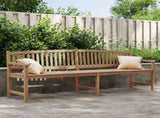 Garden Bench 228x59.5x90 cm Solid Teak Wood 364411