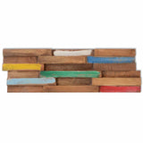Wall Cladding Panels 10 pcs 1.03 m Solid Teak Wood 326169