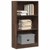 Bookcase Brown Oak 60x24x109 cm Engineered Wood 857809