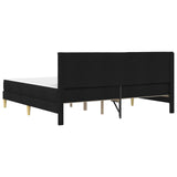 Bed Frame with Mattress Black 180 x 200 cm Fabric 3415255