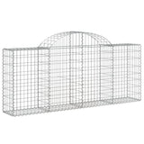 Arched Gabion Baskets 25 pcs 200x30x80/100 cm Galvanised Iron 3146105