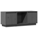 TV Cabinet Grey 110.5x35x44 cm Solid Wood Pine 814341
