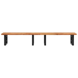 Basin Shelf Wall Mounted Steel and Solid Wood Acacia 3302837