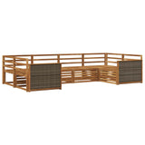 Outdoor Sofa Set 6 pcs Natural 3383767