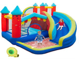 Kids Bouncy Castle, with Slide, Pool, Trampoline, Climbing Wall, Blower T3398P555814