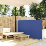 Patio Retractable Side Awning 100x500 cm Blue 48384