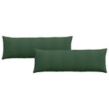Sofa Pillows 2 pcs Dark Green 120 x 40 cm Corduroy Fabric 42013822