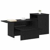 Console Table Black Oak 91.5 x 35 x 38.5 cm Engineered Wood 891161