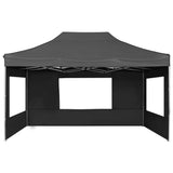 Professional Folding Party Tent with Walls Aluminium 4.5x3 m Anthracite 45498