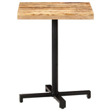 Bistro Table Square 60x60x75 cm Rough Mango Wood 320264