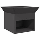 Fire Pit Black 50 x 50 x 40 cm Steel 874581