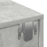 Wall Shelf with Drawers Concrete Grey 80x33x17 cm Engineered Wood 859980