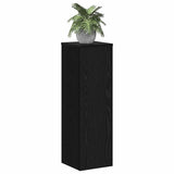 Plant Stand 2 pcs Black Oak 25 x 25 x 80 cm Engineered Wood 869234