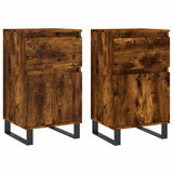 Sideboards 2 pcs Smoked Oak 40x35x70 cm Engineered Wood 831175
