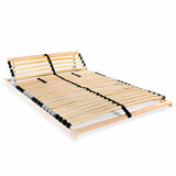 Slatted Bed Base without Mattress with 28 Slats 7 Zones 140x200 cm 246454