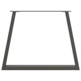 Dining Table Legs V-Shape 2 pcs Anthracite 100x cm Steel 4012582