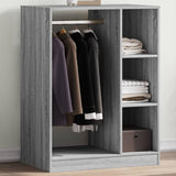 Wardrobe Grey Sonoma 77x48x102 cm Engineered Wood 840812