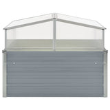 Greenhouse 100x100x85 cm Galvanised Steel Grey 42406