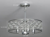 51 Crystallite Four-Bulb Chandelier - Silver-Tone T3398P425244