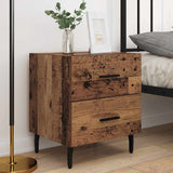 Bedside Cabinet with Drawer 2 pcs Old Wood 40 x 35 x 47.5 cm 884066