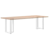 Dining Table Legs T-Shaped 2 pcs White 60x35x cm Steel 4013053