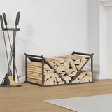 Firewood Rack Black 70x43x34.5 cm Cold-rolled steel 864173