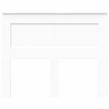 Headboard with Headboard White 135 cm Engineered Wood 887457