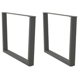 Dining Table Legs V-Shape 2 pcs Anthracite 100x cm Steel 4012658
