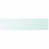 Shelf Panel Glass Clear 110x25 cm 243850