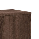 Plant Stands 2 pcs Brown Oak 33x33x100 cm Engineered Wood 3307888