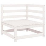Garden Corner Sofas 2 pcs White Solid Wood Pine 805676
