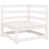 Garden Corner Sofas 2 pcs White Solid Wood Pine 805676