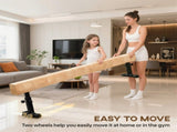 7.5ft Adjustable Balance Beam, Gymnastics Beam with Wheels, Gymnastics Equipment for 6 Years Old T3398P425025