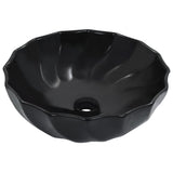 Wash Basin 46x17 cm Ceramic Black 143922