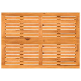 Garden Table with Acacia Wood Top Beige 105x75x72 cm Poly Rattan 4104140