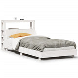 Bed Frame without Mattress White 90x200 cm Solid Wood Pine 3306430