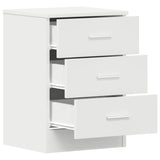 Bedside Cabinets 2 pcs White 38x35x56 cm Engineered Wood 800451