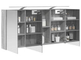 Bathroom Mirror Cabinet Grey Sonoma 100 x 14.5 x 70 cm 889132