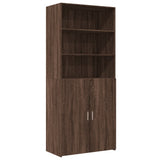 Highboard Brown Oak 80x42.5x185 cm Engineered Wood 3281384