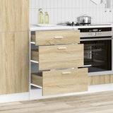 Kitchen Base Cabinet Lyon Sonoma Oak Engineered Wood 854252