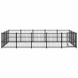 Outdoor Dog Kennel Steel 14,11 m 3124618