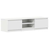TV Cabinet White 140x40x35.5 cm Engineered Wood 800648