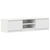TV Cabinet White 140x40x35.5 cm Engineered Wood 800648