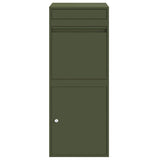 Parcel Drop Box with Storage Olive green 41 x 38 x 103 cm Steel 874936